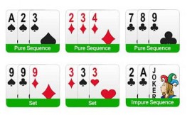 What are the sequences Rummy Bo Rummy?